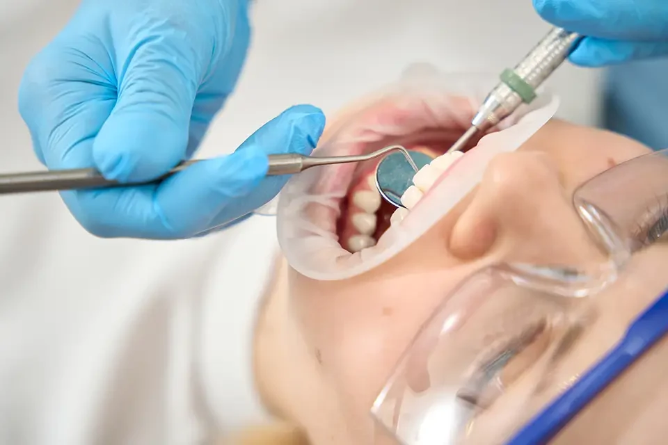close-up-of-dental-treatment-for-young-woman Types of Tooth Filling Materials